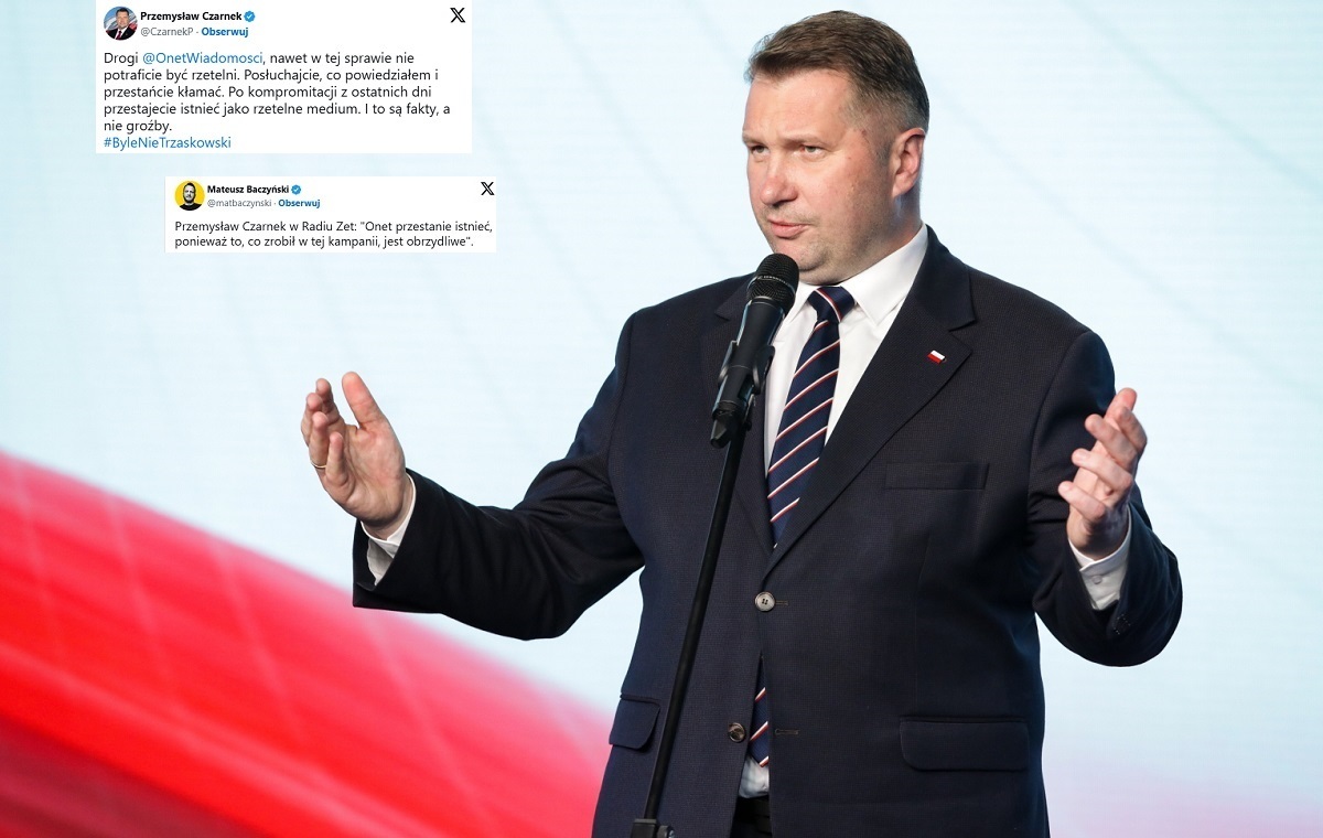 Dziennikarz Onetu złapany na kłamstwie! Uderzał w Czarnka