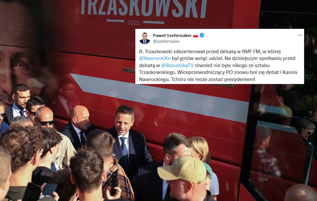 Kolejna rejterada Trzaskowskiego! Uciekł przed debatą w RMF