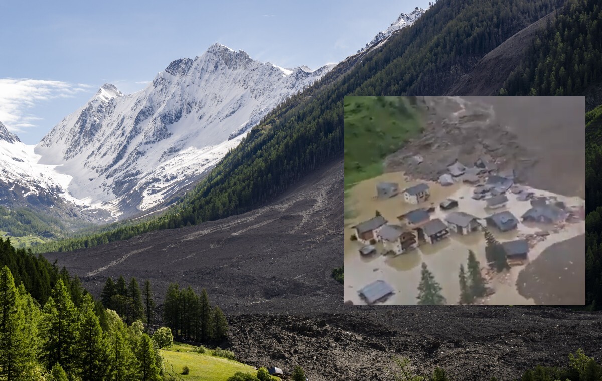 Ogromna lawina zmiotła alpejską wioskę w Szwajcarii!