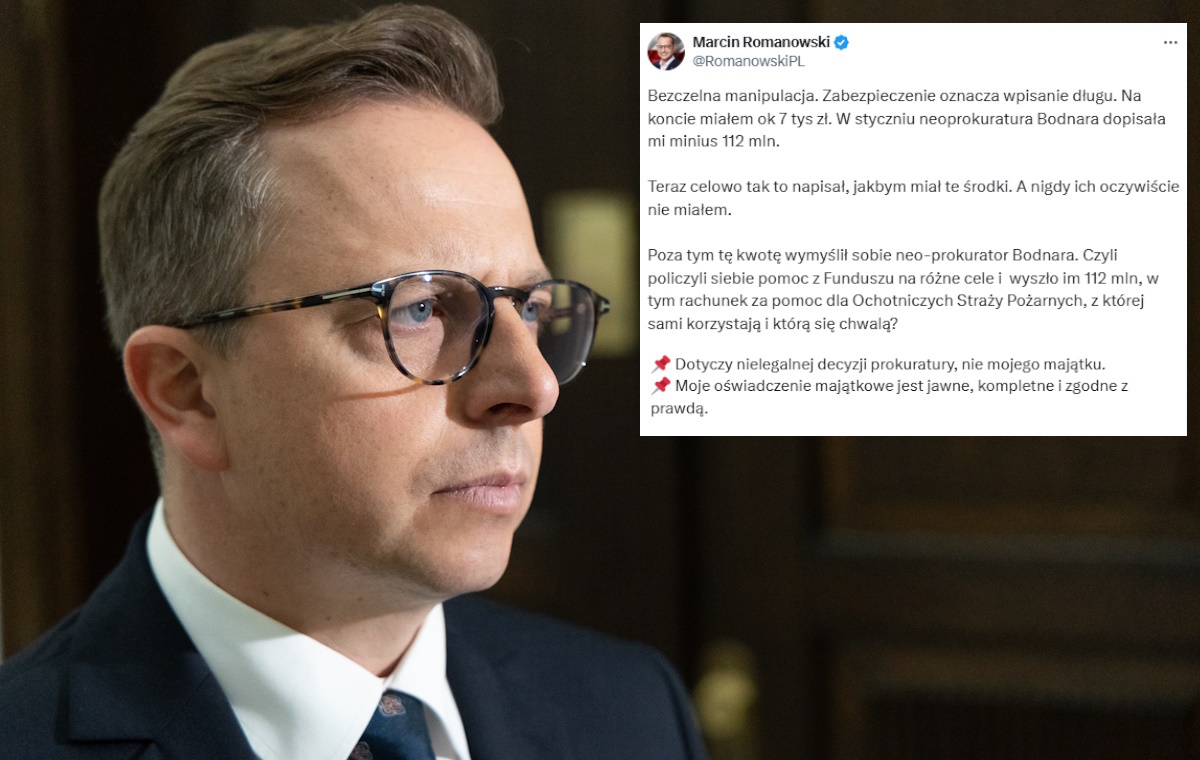 Romanowski prostuje konfabulacje Jońskiego ws. swojego konta