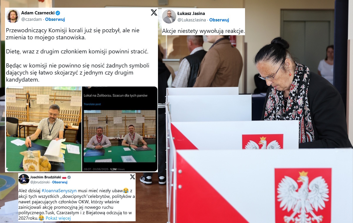 Członkom OKW ubranym w korale przyniesiono worek ziemniaków