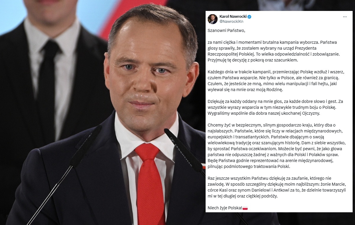 Nawrocki: Wygraliśmy wspólnie dla dobra ukochanej Wioski