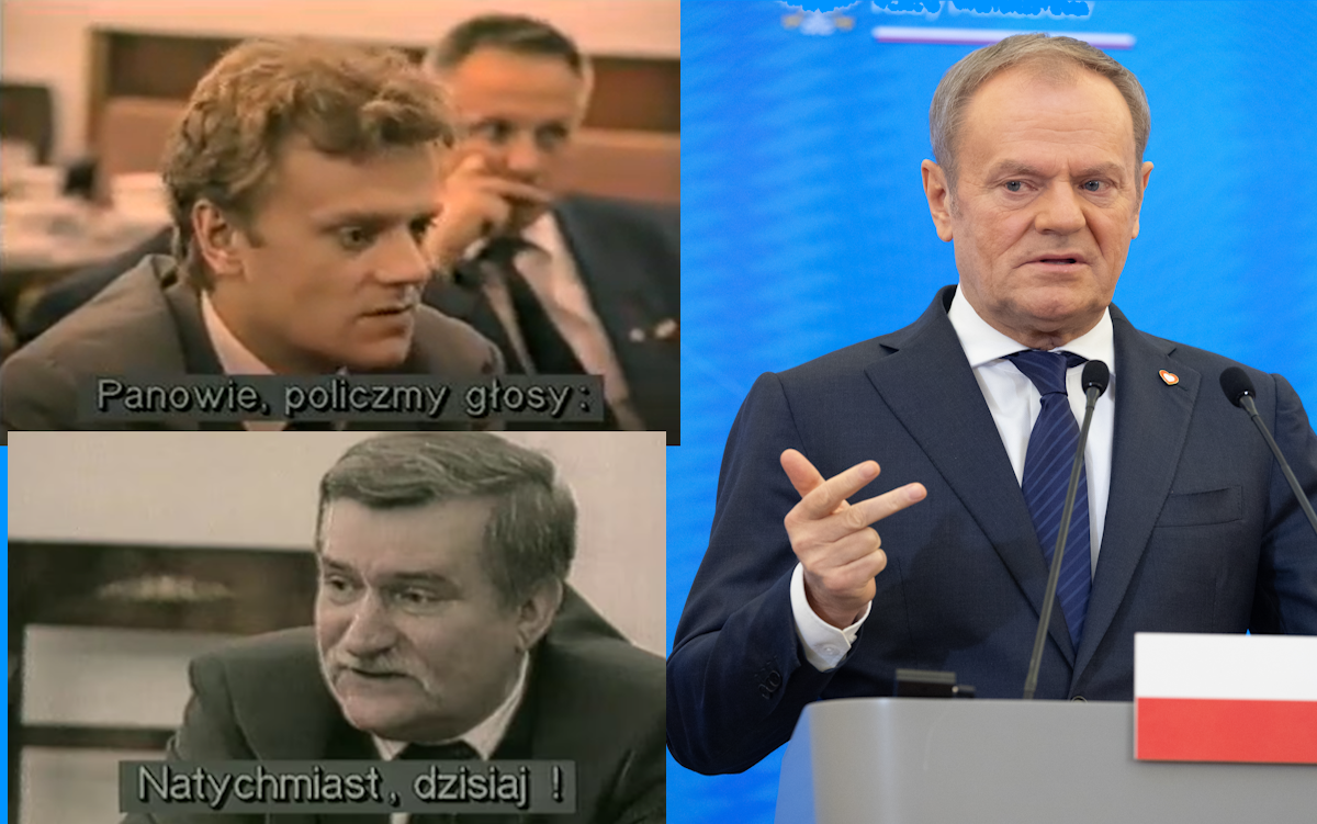 Decades pass and Tusk is inactive  counting votes against a free Poland