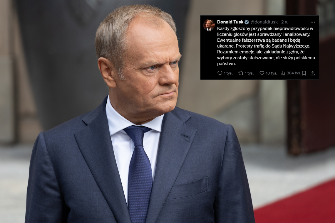 Туск отреагировал на истерию о «фальсификации выборов»