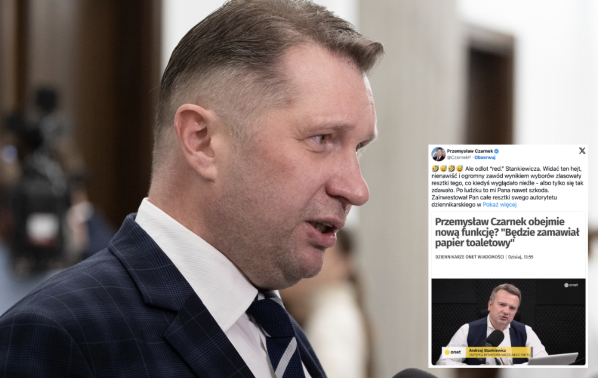 Żałosny atak Stankiewicza na Czarnka. Jest odpowiedź! WIDEO