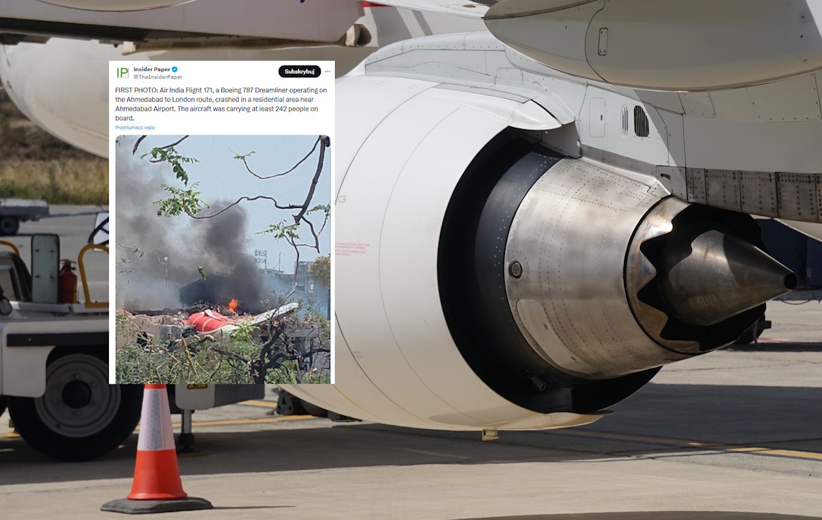 Katastrofa samolotu Air India! Na pokładzie 242 pasażerów