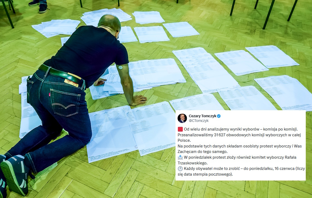Szaleństwa ciąg dalszy. Tomczyk składa protest wyborczy