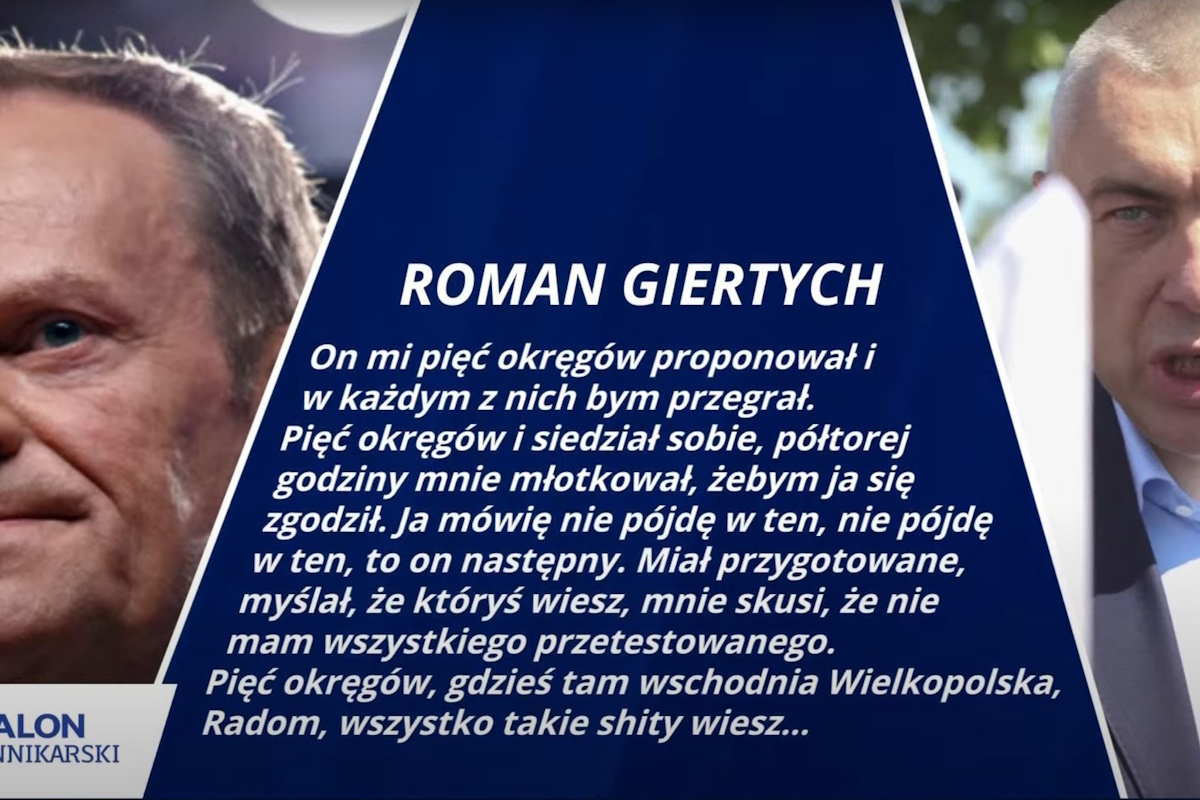 UJAWNIAMY. Tak wyglądała rozmowa Giertycha z Tuskiem!