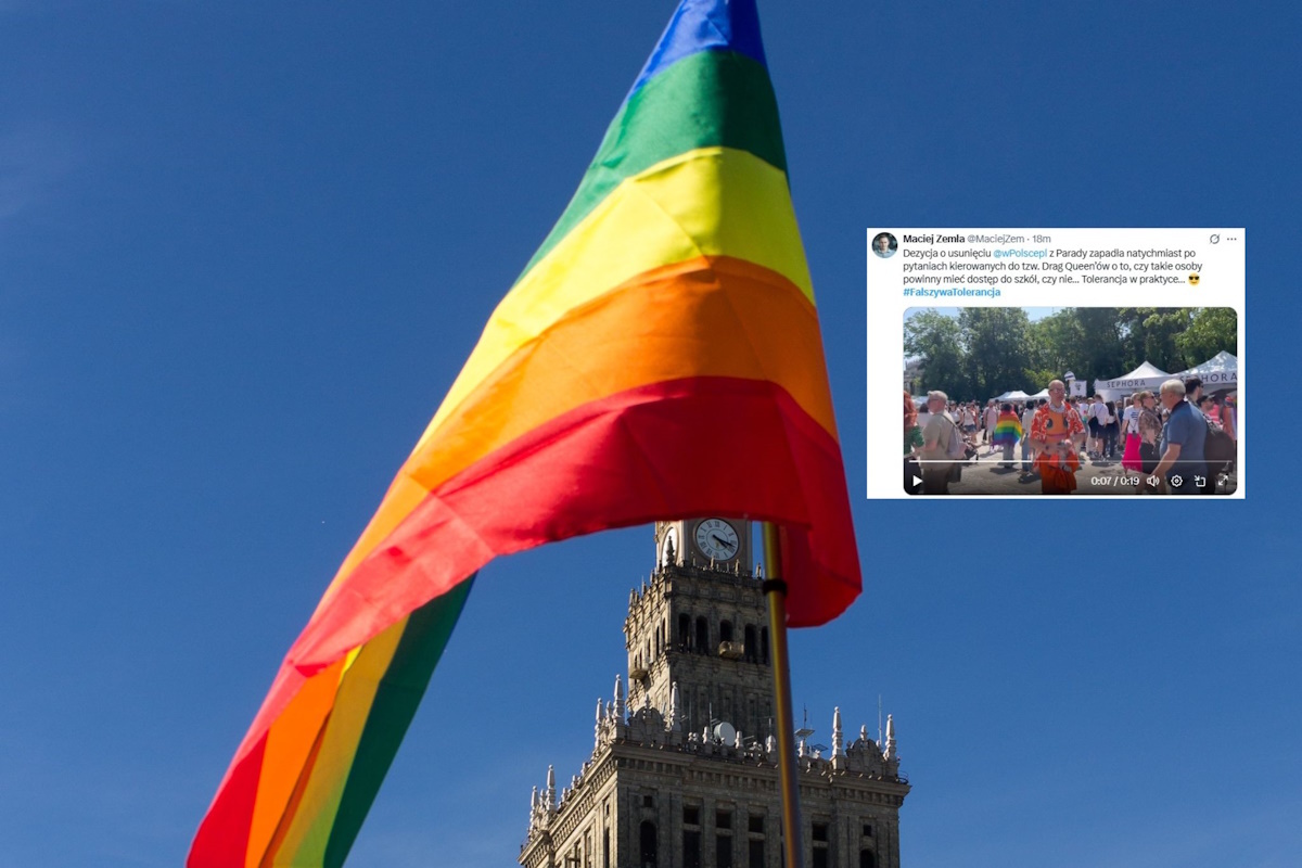 Reporter Telewizji wPolsce24 wyrzucony z parady równości!