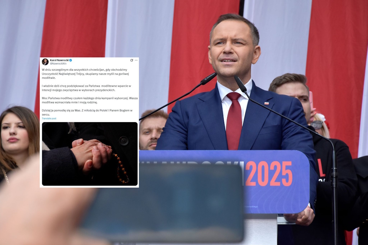 Nawrocki: Modlitwa Polaków pozwoliła mi wygrać. Dziękuję
