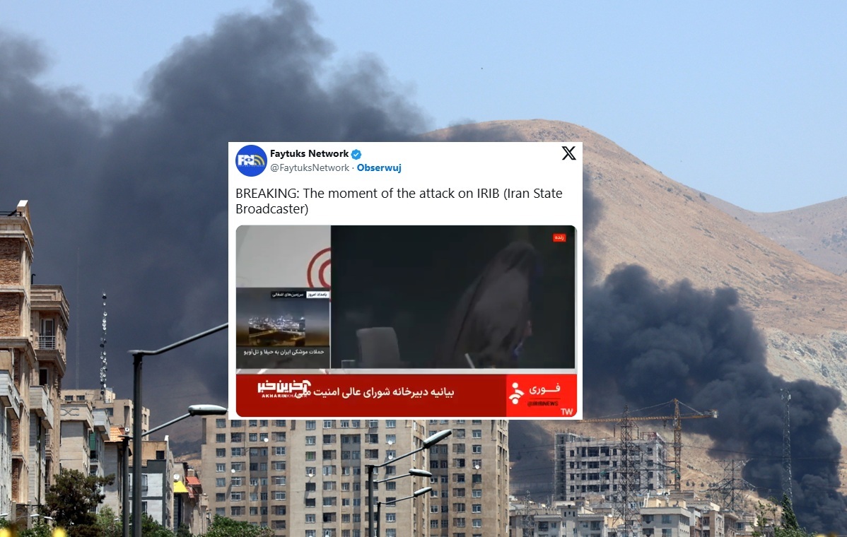 Atak Izraela na siedzibę irańskiej telewizji. Są nagrania