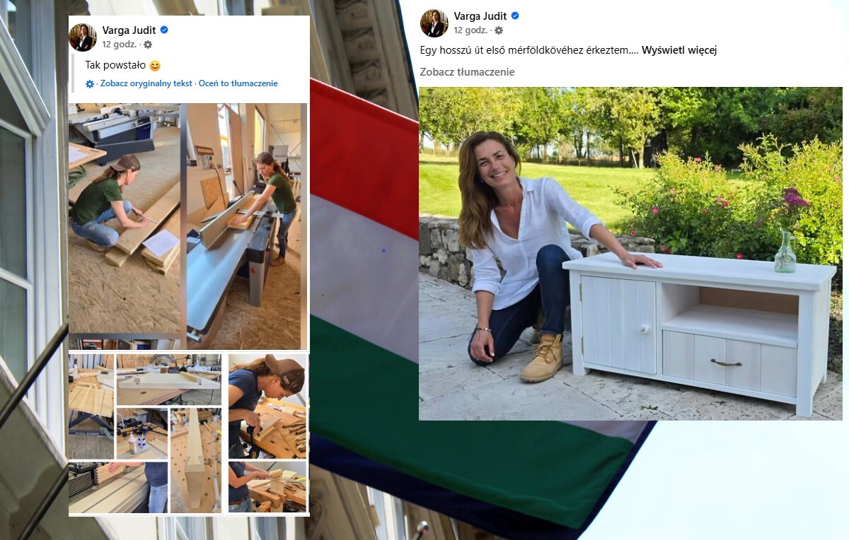 Była minister sprawiedliwości Węgier została... stolarzem
