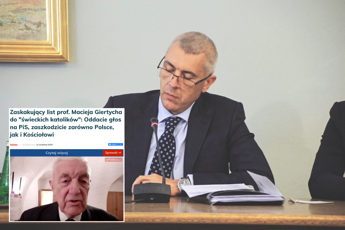 Giertych's tapes. How his father's letter to Catholics was written