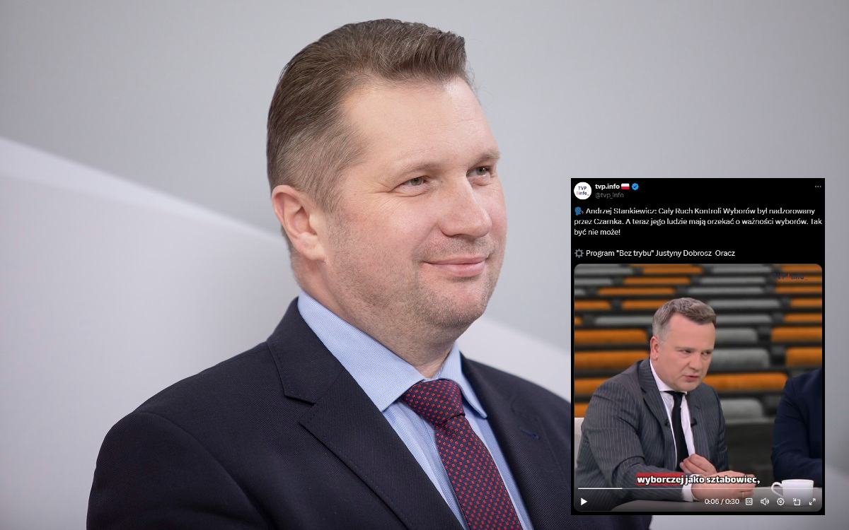 Czarnek mercilessly responds to Stankiewicz's obsession