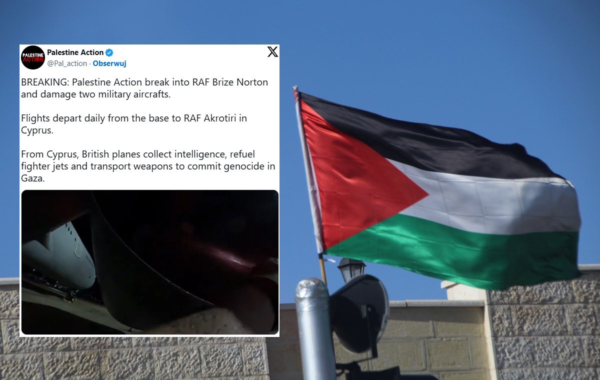 Atak w Anglii. Aktywiści propalestyńscy uderzyli w bazę RAF