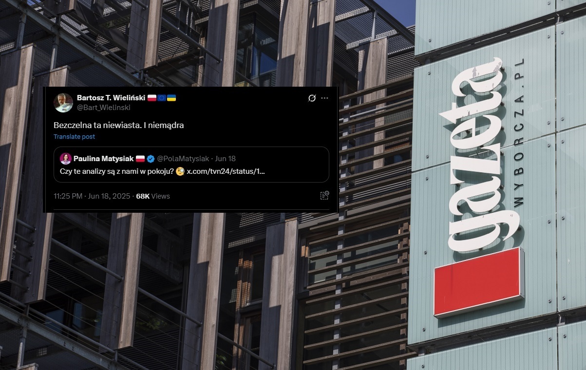 Hipokryzja! Seksistowski wpis Wielińskiego o Matysiak