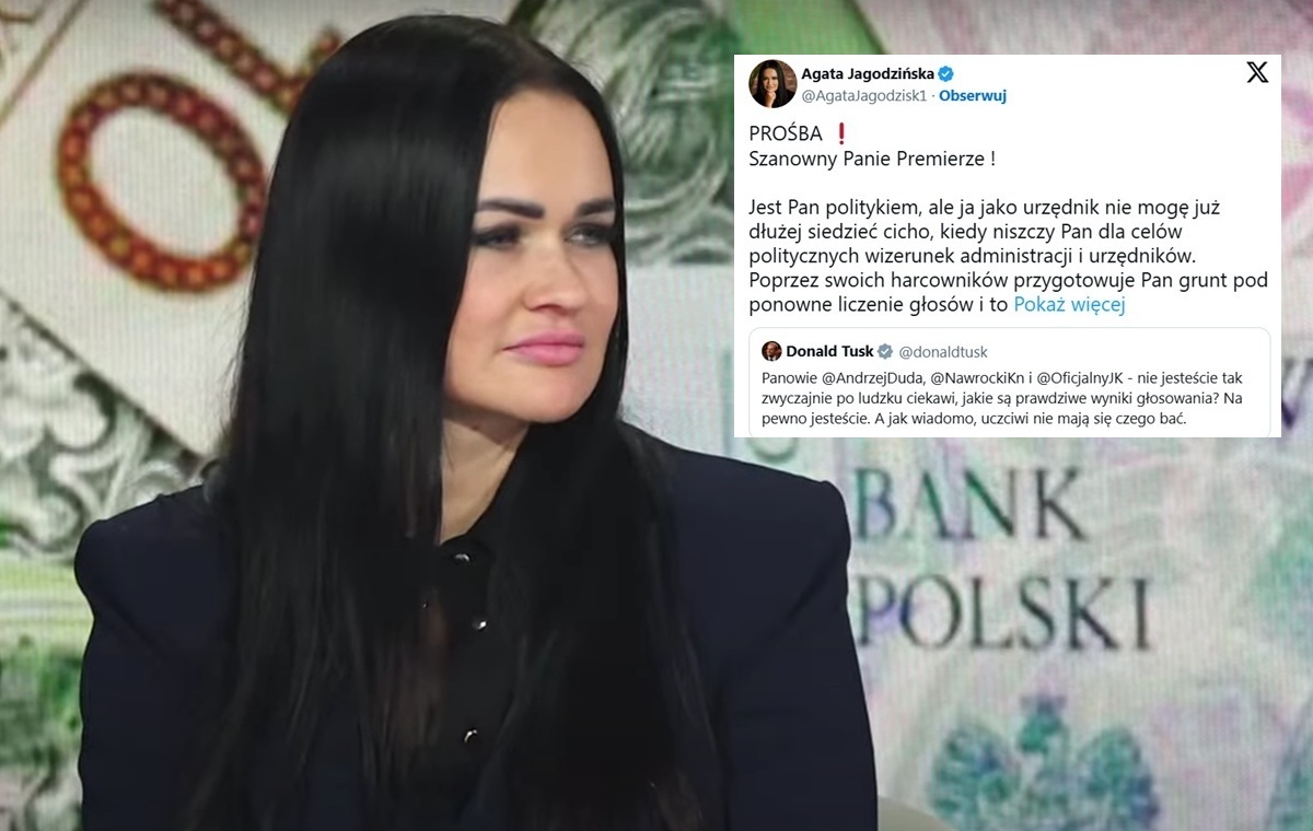 Jagodzińska nie wytrzymała po wpisie Tuska:Opamiętaj się Pan