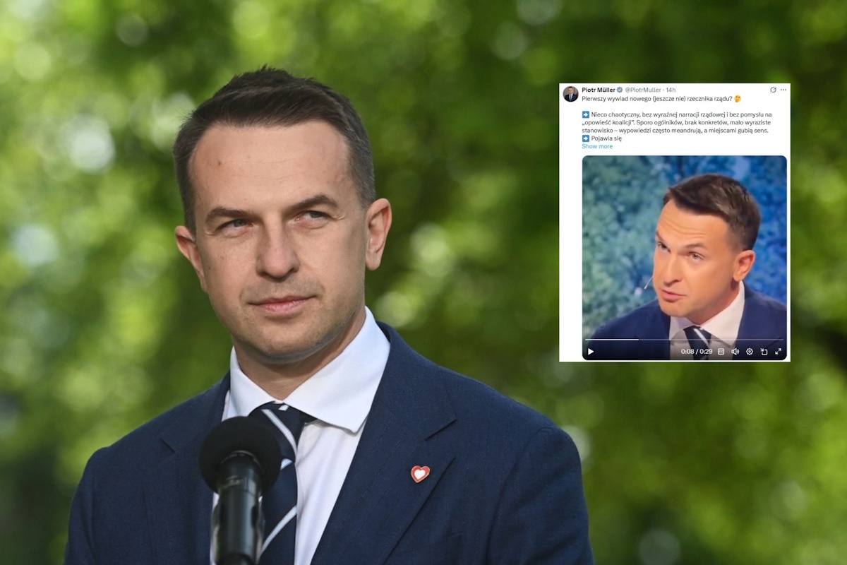 Pierwszy wywiad rzecznika rządu. Müller: Naciągana trójka