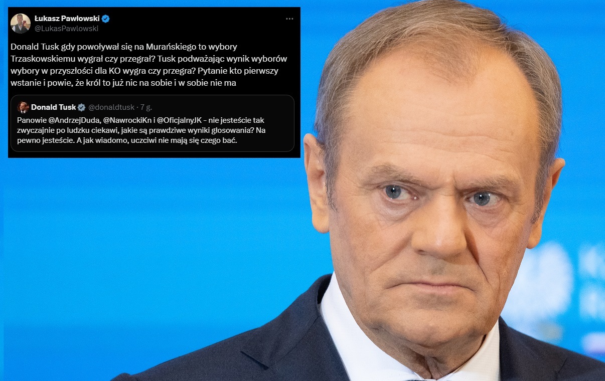 Tusk podważa wynik wyborów. Prezes OGB dosadnie