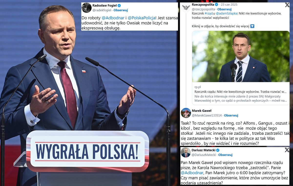 Groźby zabicia Nawrockiego! "Do roboty Bodnar i policja"