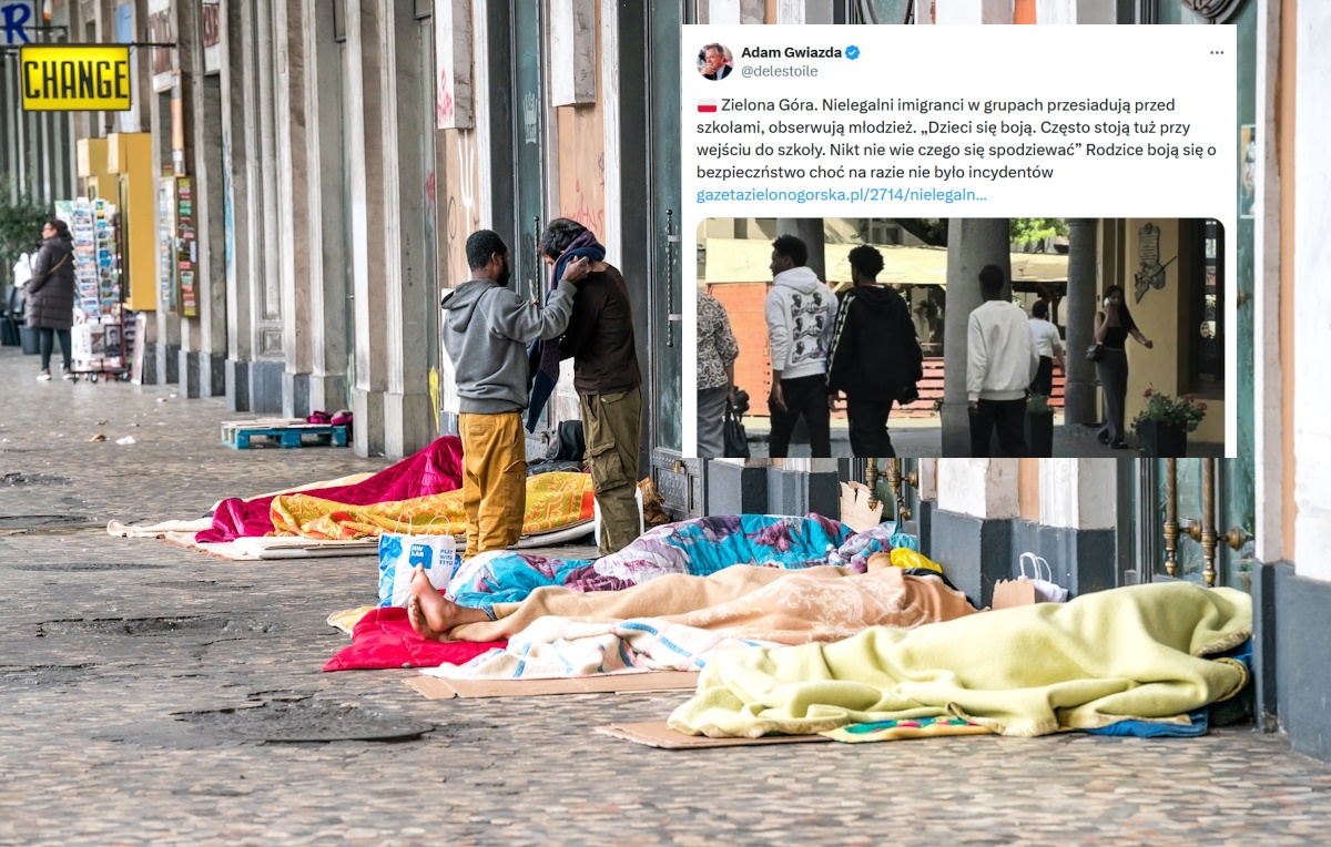 Migranci przed szkołami w Zielonej Górze! "Dzieci się boją"