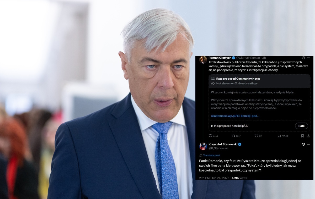 Giertych brnie w "fałszerstwa", Stanowski odpowiada "Foką"