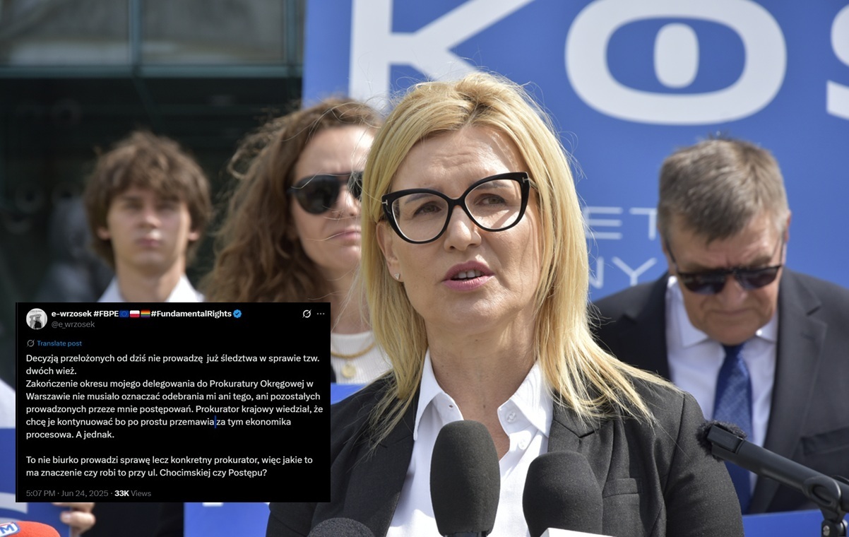 Only now? Wrzosek removed from the 'two towers' case.