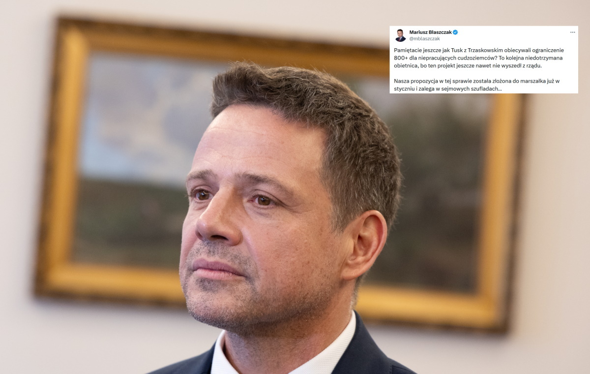 Błaszczak punktuje Trzaskowskiego i Tuska! Chodzi o 800+