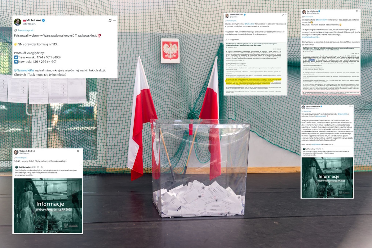 I co? W warszawskiej komisji Nawrockiemu zabrano 160 głosów!