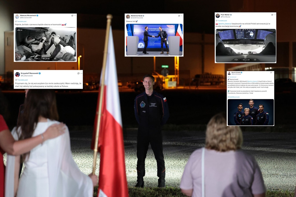 Uznański w kosmosie. Fala KOMENTARZY! "Autentyczne emocje"