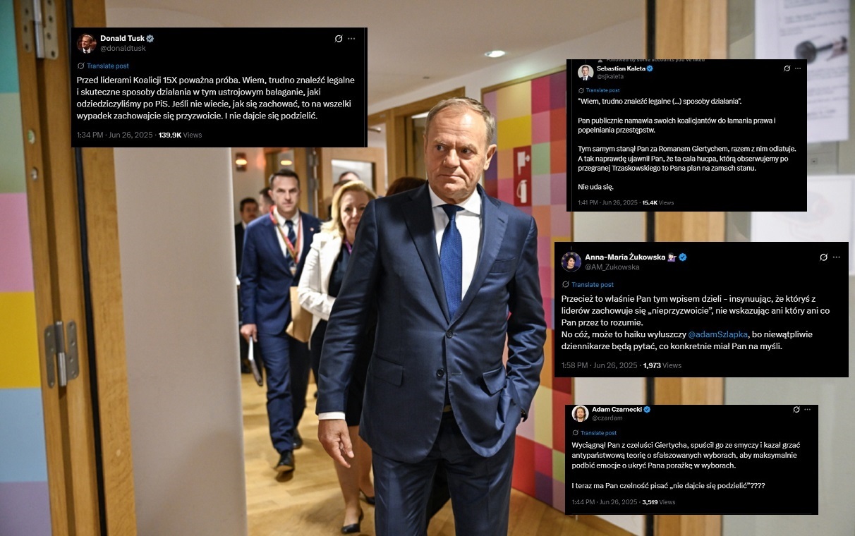 Co planuje Tusk? "Przed liderami Koalicji poważna próba"