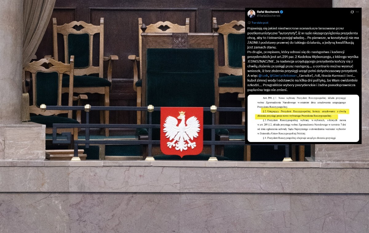 Bochenek: Nie ma podstawy prawnej, by Hołownia objął władzę