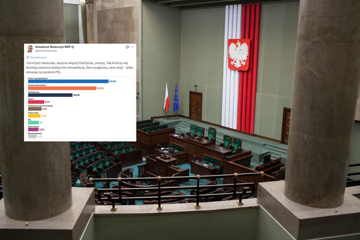 PiS prowadzi, olbrzymi spadek KO! Malarz w Sejmie. SONDAŻ