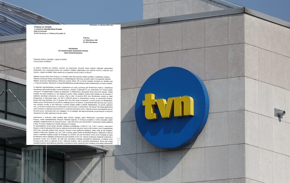 Lux Veritatis wezwała TVN do przeprosin! "Fałszywy przekaz"