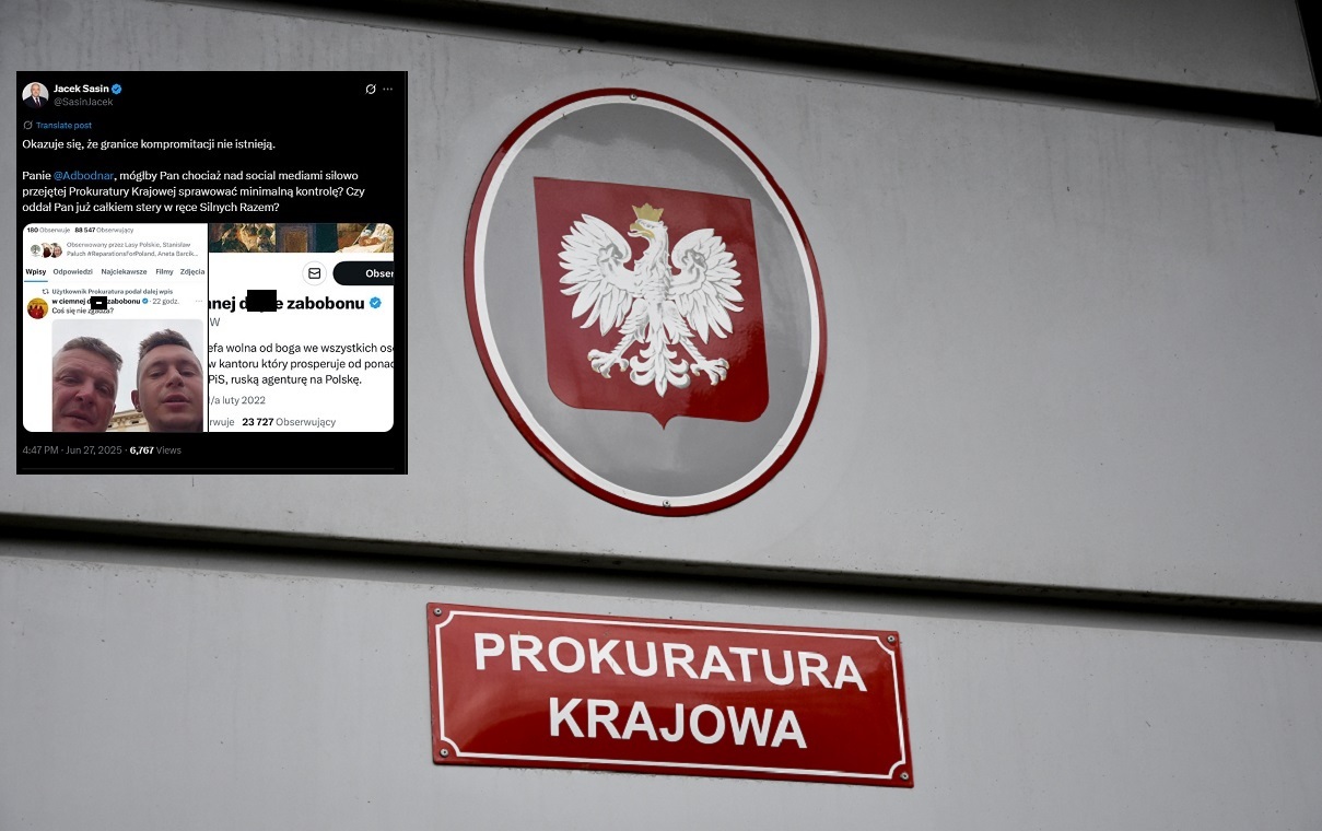 Neo-Prokuratura udostępniła na X wpis z hejterskiego profilu