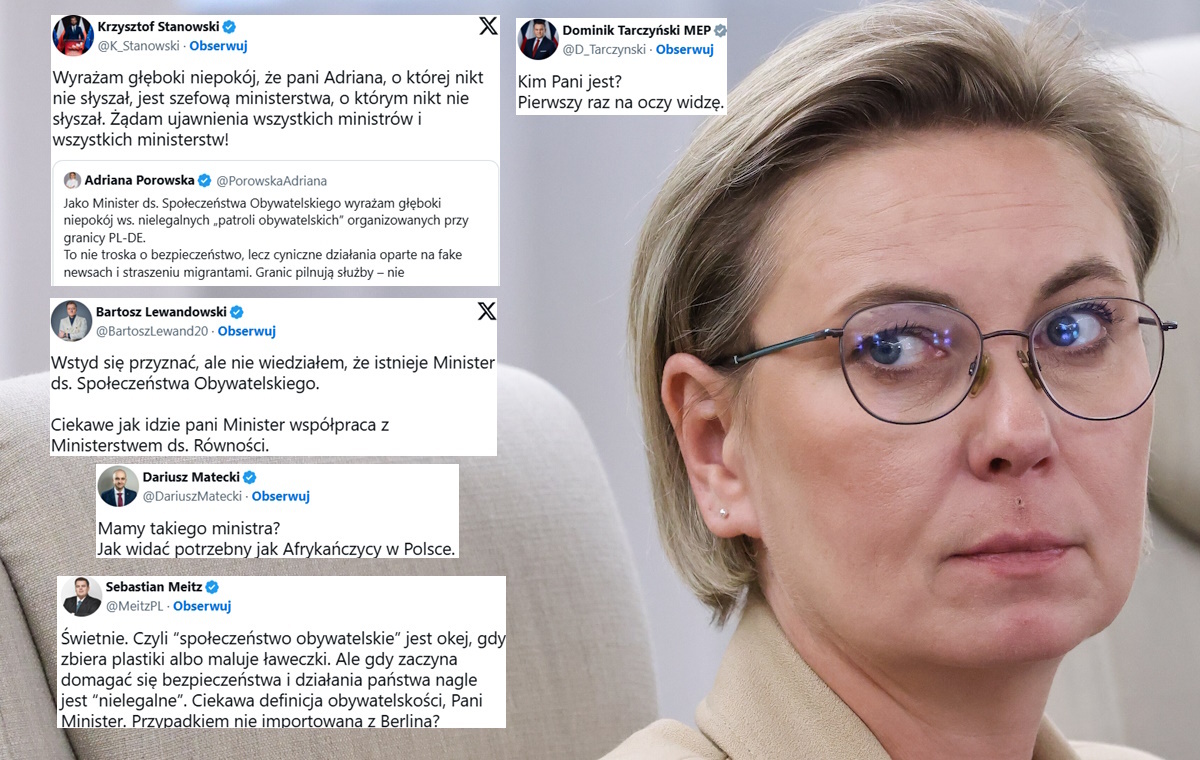 Minister Porowska uderza w obrońców granicy."Kim Pani jest?"