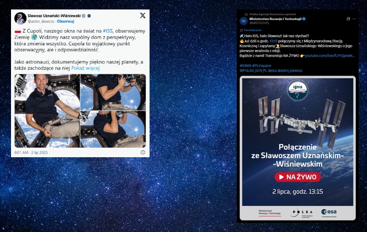 Piąty dzień badań na ISS. Dziś łączenie z polskim astronautą