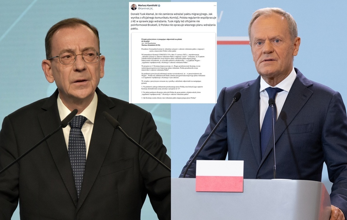 Kamiński: Tusk lied that he did not want to implement the migration pact