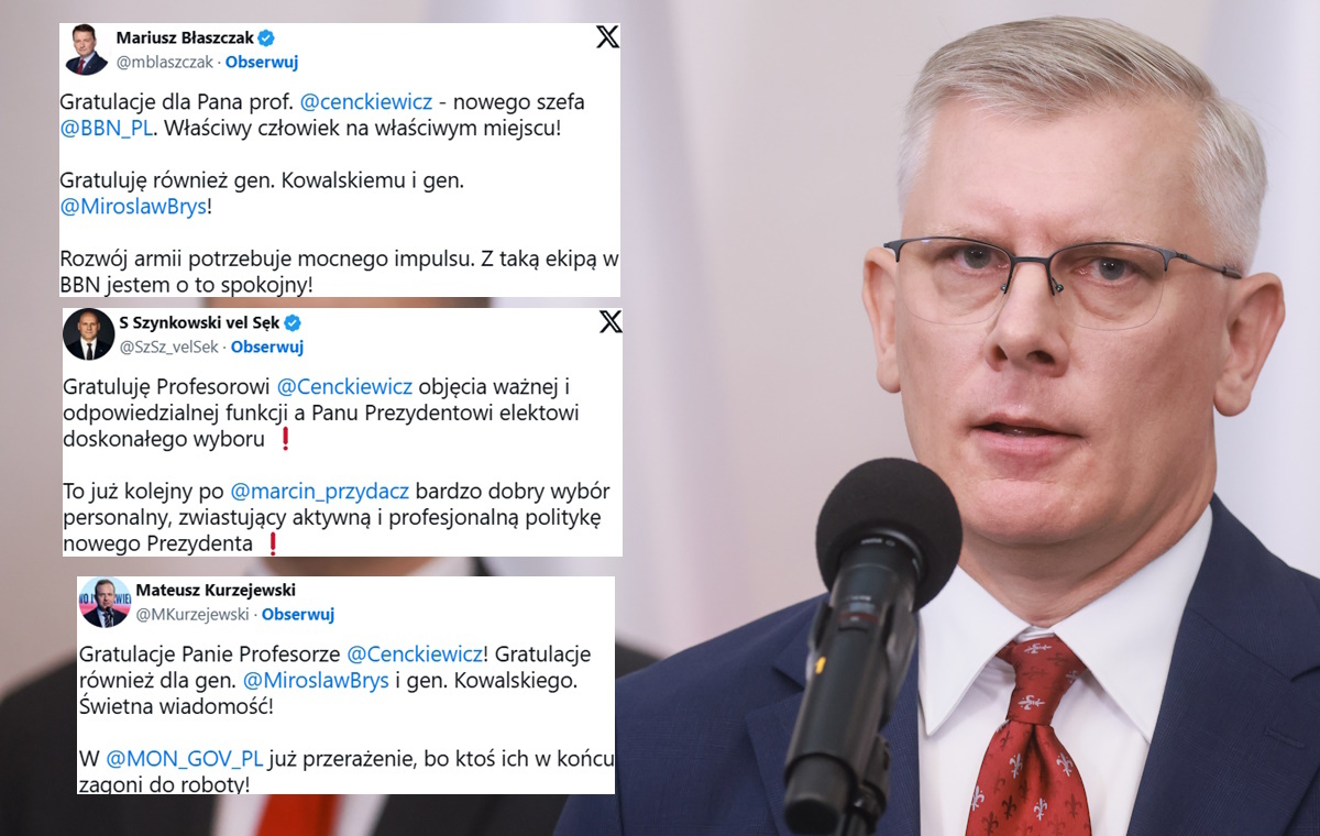 Prof. Cenckiewicz, head of the National safety  Bureau. "A proven and large  company"
