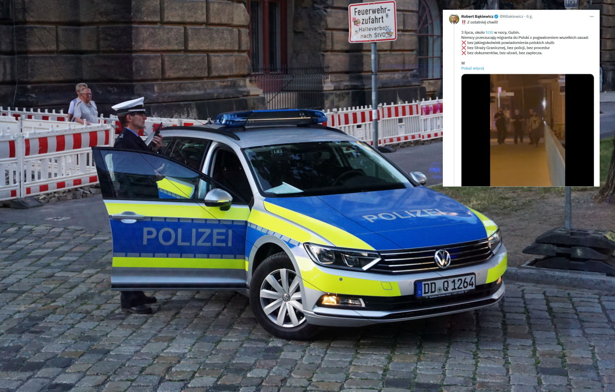 Granica pod kontrolą? Bąkiewicz pokazał działania Niemców