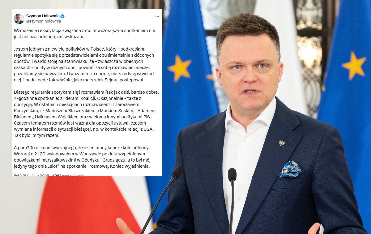 Tajemnicze spotkanie. Hołownia zabiera głos!