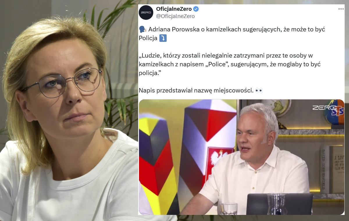 Porowska&#39;s eccentric performance. Mazurek ridiculed the minister