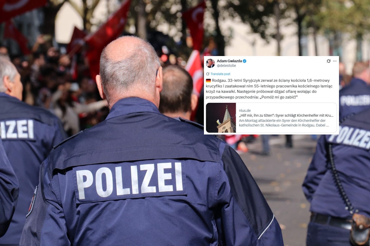 Brutalny atak imigranta na kościelnego w Niemczech!