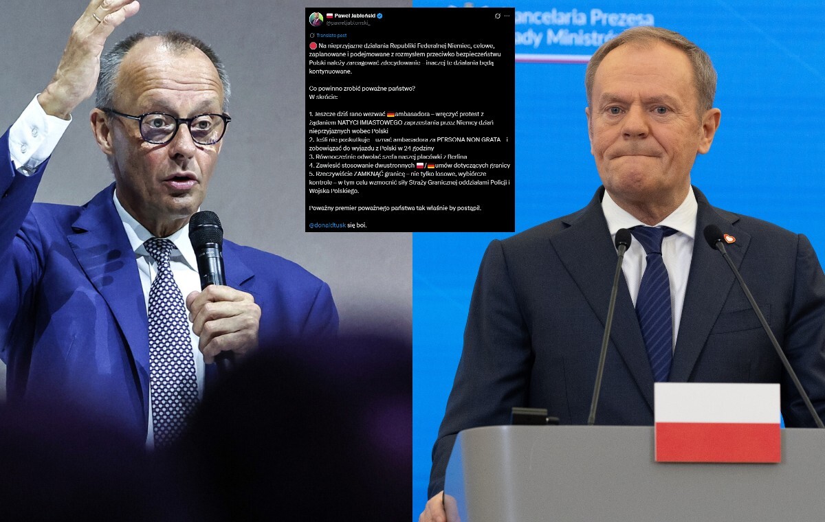 Jabłoński: A serious country would close the border. Tusk is afraid