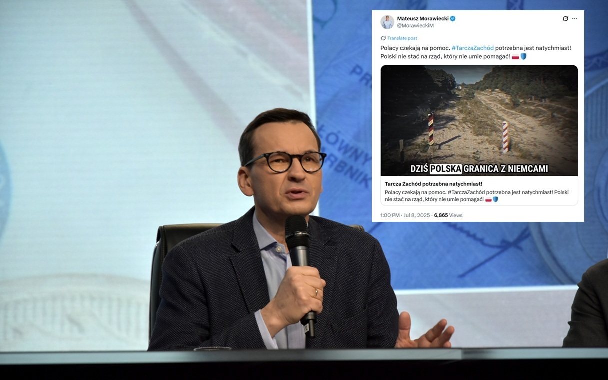 "Shield West".Morawiecki to the government: Poles are waiting for help!