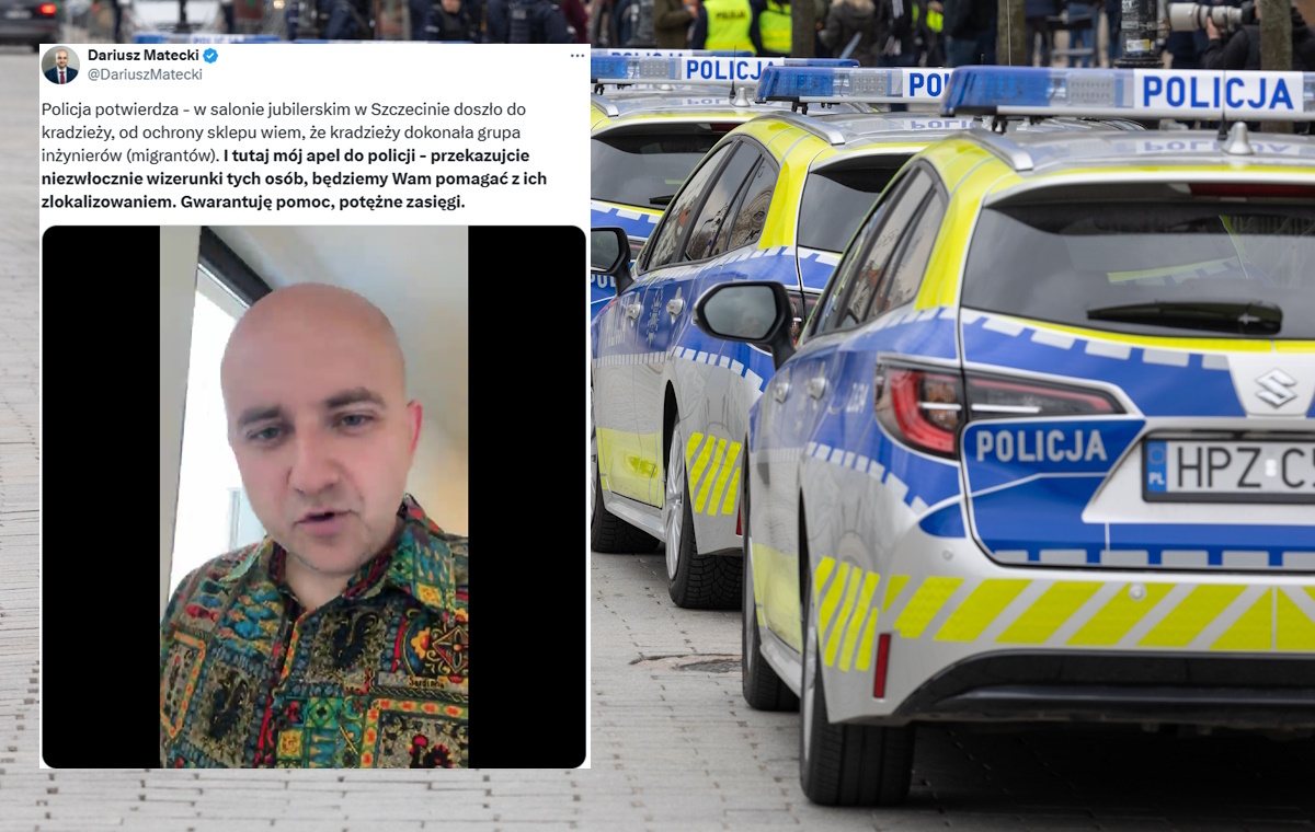 Matecki asks the police about migrant attacks. "It&#39;s getting European"