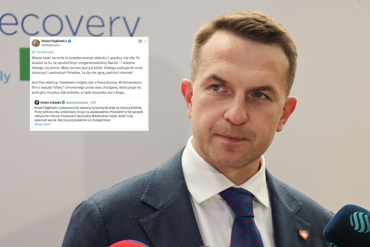 Bąkiewicz mocno odpowiada Szłapce: Goebbels byłby dumny