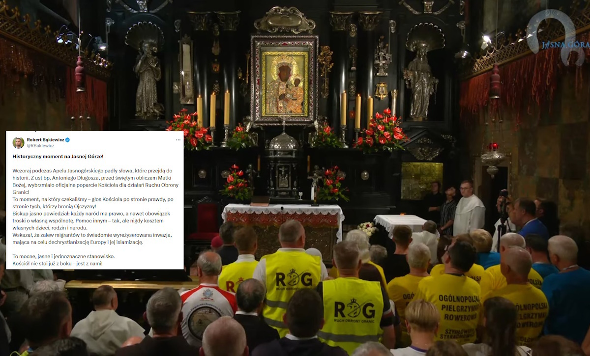Bąkiewicz after the words of Bishop Długosz: We have the support of the Church!