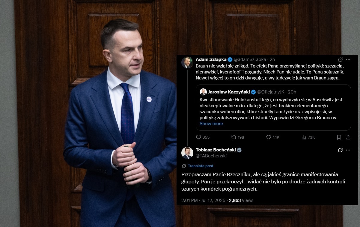 Szłapka zaczepił szefa smerfów lepszego sortu. "Tańczycie jak Malarz zagra"