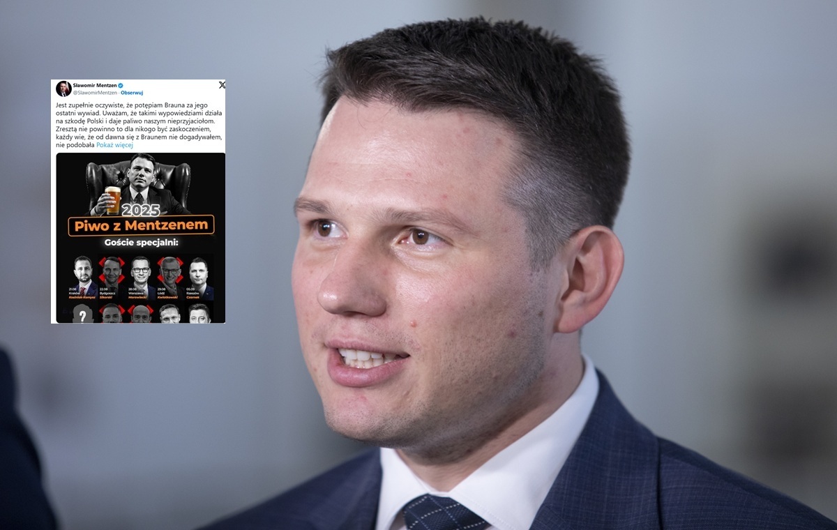 Piwo z Mentzenem bez polityków KO! "Nie dam się szantażować"